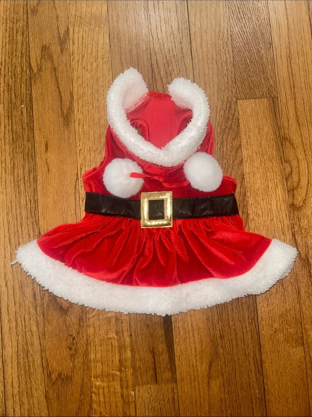 Festive Red Santa Dress Costume for Dogs - Classic Holiday Outfit XS